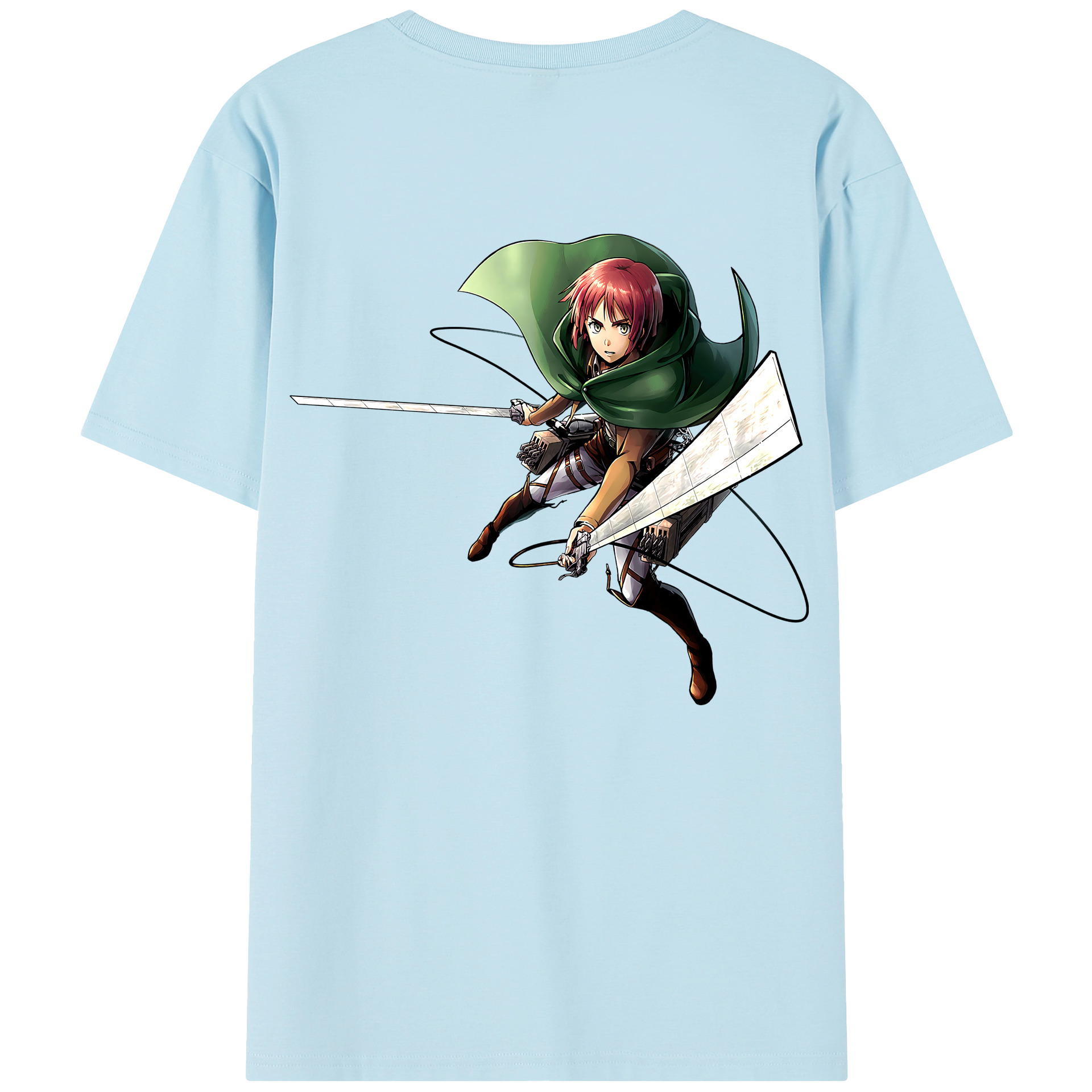 （画像用） 進撃の巨人 Attack on Titan 綿100％半袖Tシャツ（背面プリント）